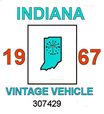 Indiana Vintage Vacation Stickers